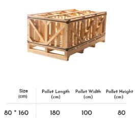 box pallet slab 80160